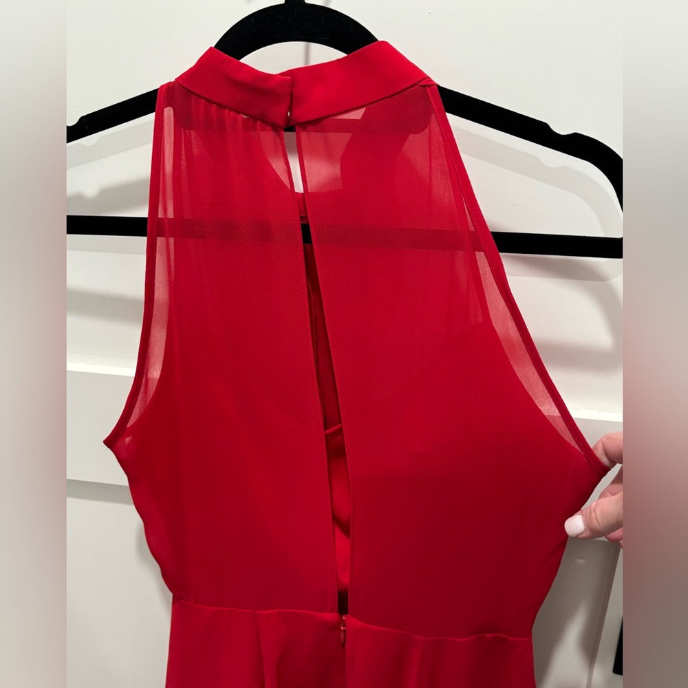 BCBG Generation Red Ruffle Dress - Picture 4 of 6